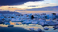 Pastel Icebergs at Sunset 4352